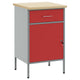 Vidaxl werkbank rood en grijs 50 x 55 x 85 cm engineered hout en staal