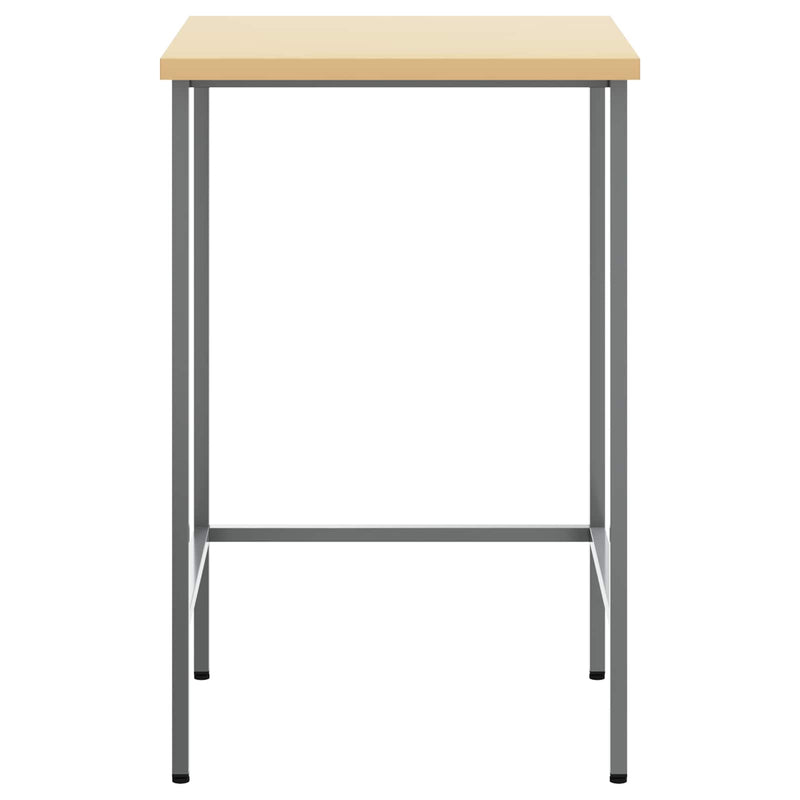 ギャラリービューアに画像をロードする, Vidaxl hoektafel grijs 55 x 55 x 85 cm staal en geg engineered hout
