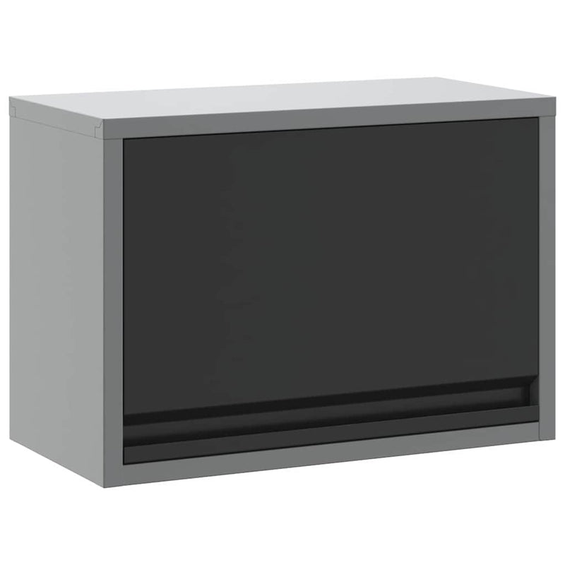 ギャラリービューアに画像をロードする, Vidaxl gereedschapskast met opslag zwart en grijs 50 x 25 x 35 cm
