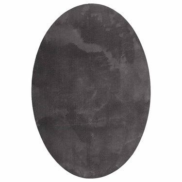 Vidaxl vloerkleden ovaal huarte antraciet 120 x 170 cm 100% polyester