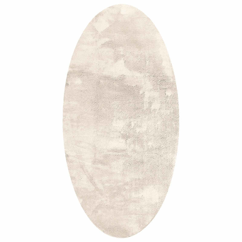 Afbeelding laden in galerijviewer, Vidaxl vloerkleden ovaal huarte beige 100 x 200 cm 100% polyester
