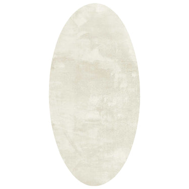 Vidaxl vloerkleden ovaal huarte crème 100 x 200 cm 100% polyester