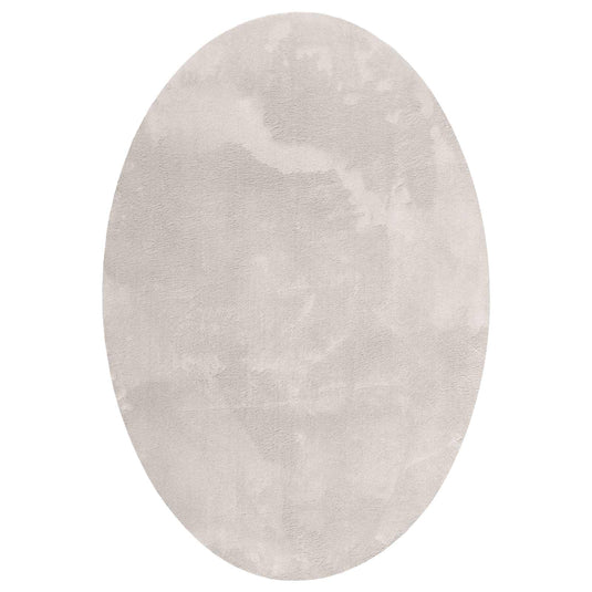 Vidaxl vloerkleden ovaal huarte zand 120 x 170 cm 100% polyester