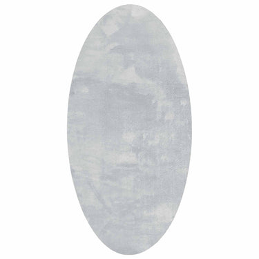 Vidaxl vloerkleden ovaal huarte grijs 80 x 150 cm 100% polyester