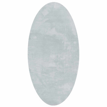 Vidaxl vloerkleden ovaal huarte grijs 100 x 200 cm 100% polyester