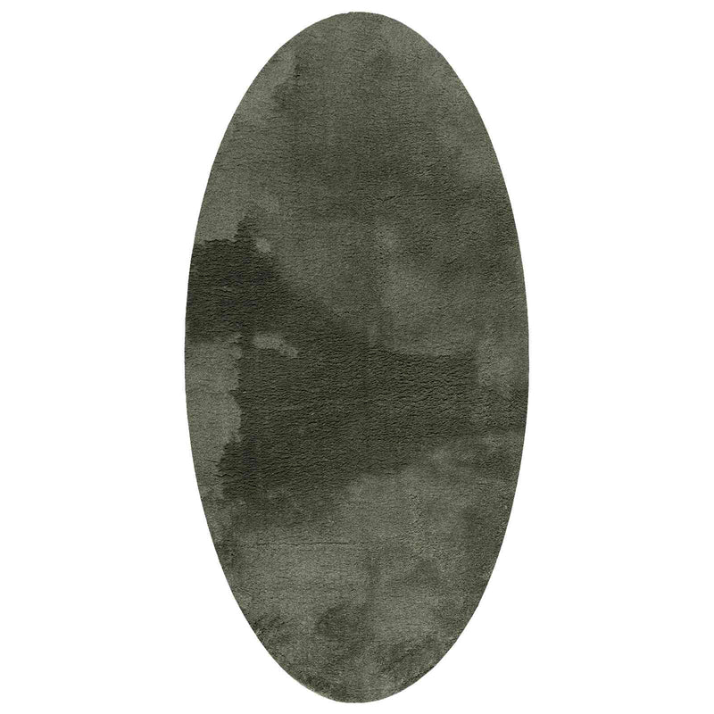 ギャラリービューアに画像をロードする, Vidaxl vloerkleden ovaal huarte bosgroen 80 x 150 cm 100% polyester
