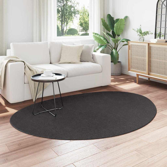 Vidaxl vloerkleden huarte antraciet 140 x 200 cm polyester