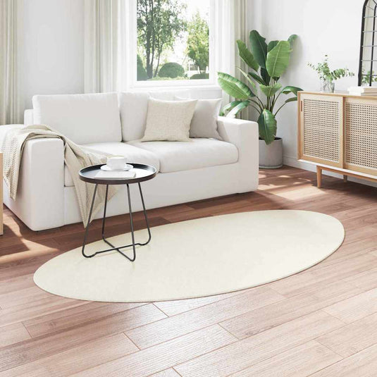 Vidaxl vloerkleden huarte crème 80 x 150 cm polyester
