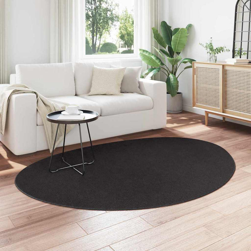 Afbeelding laden in galerijviewer, Vidaxl vloerkleden huarte zwart 140 x 200 cm polyester
