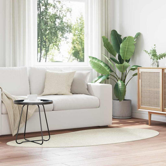 Vidaxl vloerkleden huarte crème 100 x 200 cm polyester