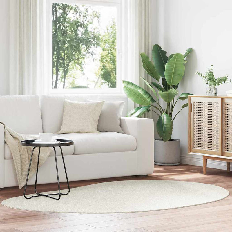 Afbeelding laden in galerijviewer, Vidaxl vloerkleden huarte crème 140 x 200 cm polyester
