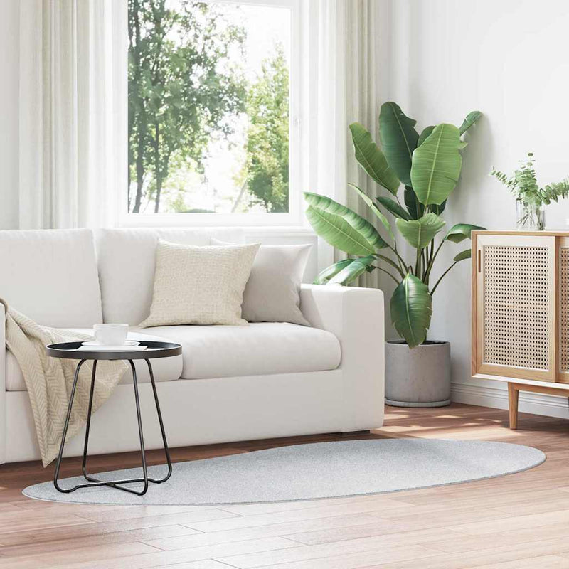 Afbeelding laden in galerijviewer, Vidaxl vloerkleden huarte grijs 100 x 200 cm polyester

