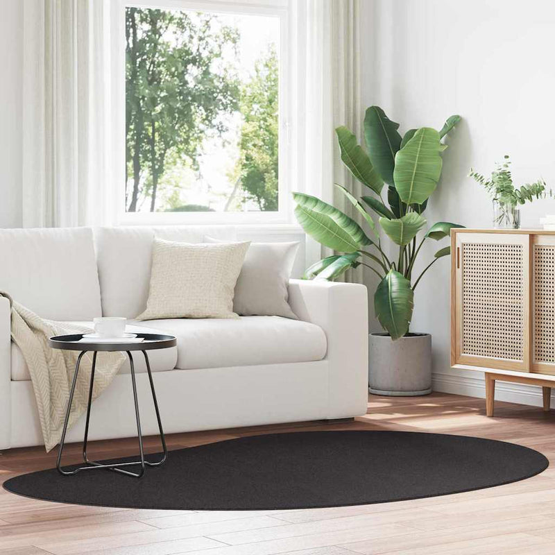 Afbeelding laden in galerijviewer, Vidaxl vloerkleden huarte zwart 140 x 200 cm polyester
