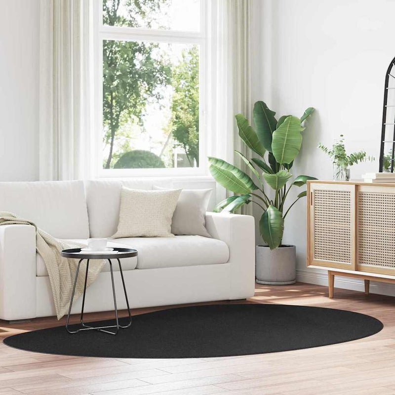 Afbeelding laden in galerijviewer, Vidaxl vloerkleden huarte zwart 160 x 230 cm polyester
