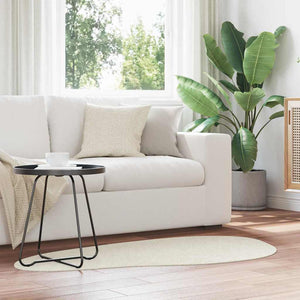 Vidaxl vloerkleden huarte crème 80 x 150 cm polyester