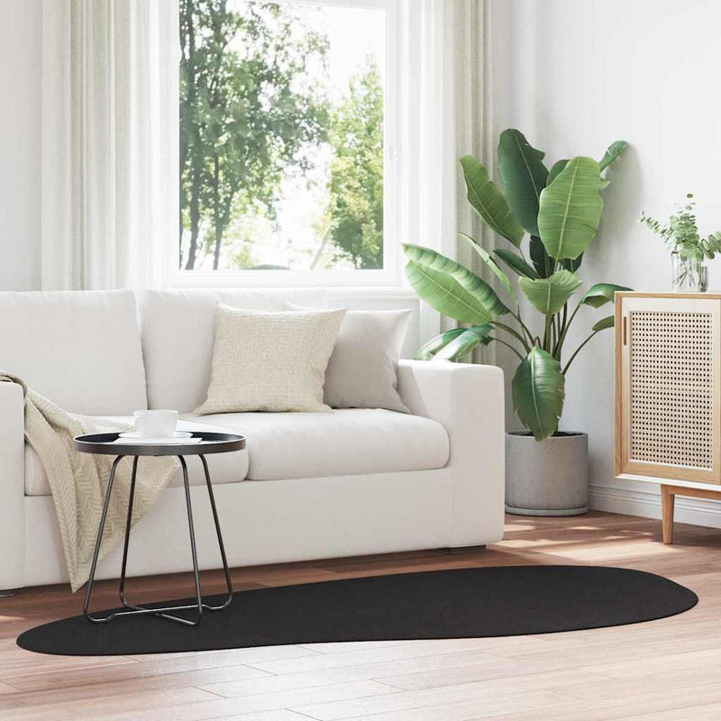 Afbeelding laden in galerijviewer, Vidaxl vloerkleden huarte zwart 100 x 200 cm polyester
