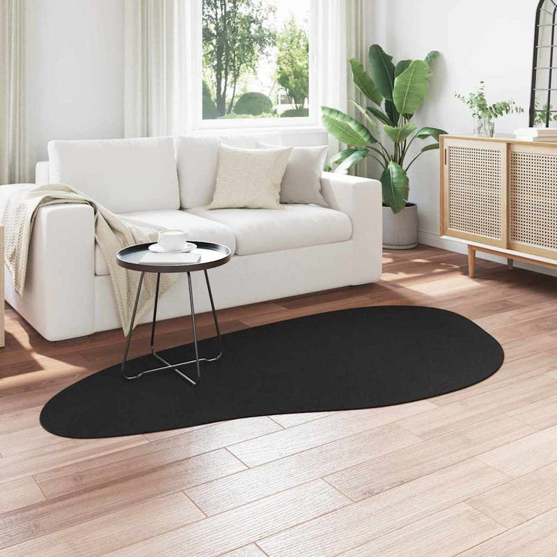 Afbeelding laden in galerijviewer, Vidaxl vloerkleden huarte zwart 100 x 200 cm polyester
