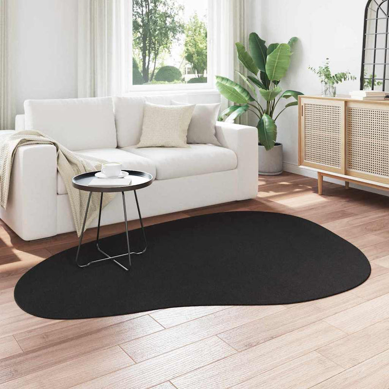 Afbeelding laden in galerijviewer, Vidaxl vloerkleden huarte zwart 140 x 200 cm polyester
