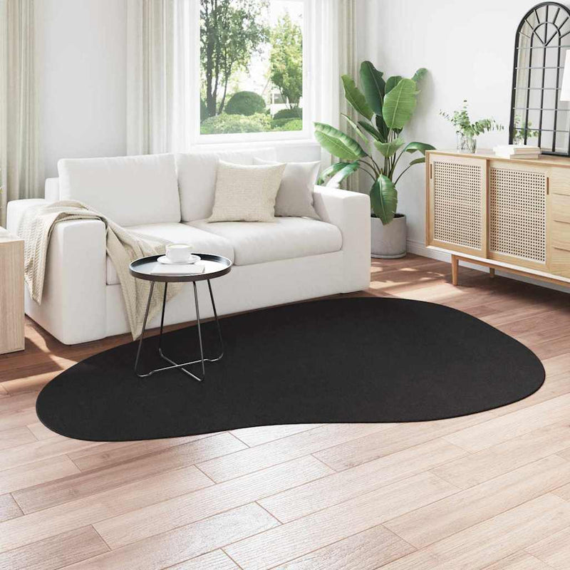 Afbeelding laden in galerijviewer, Vidaxl vloerkleden huarte zwart 160 x 230 cm polyester
