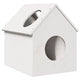 Vidaxl kattenhuis 41x50x50 cm massief grenenhout wit
