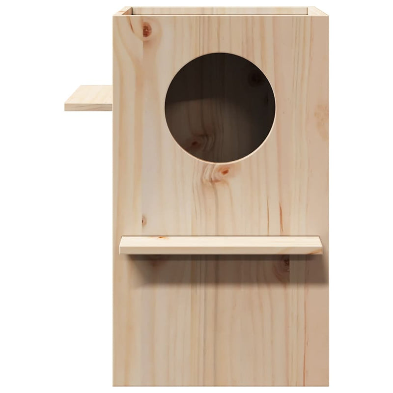 Load image into Gallery viewer, Vidaxl kattenhuis 43x43x60 cm massief grenenhout
