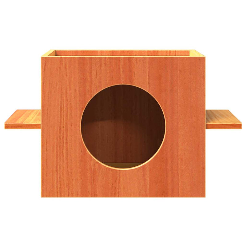 Load image into Gallery viewer, Vidaxl kattenhuis 51x35x30 cm massief grenenhout wasbruin
