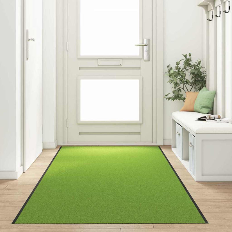 ギャラリービューアに画像をロードする, Vidaxl deurmat anders groen en zwart 120 x 400 cm polyamide en pvc
