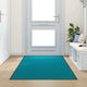 Vidaxl deurmat cyaan en zwart 120 x 250 cm 100% polyamide