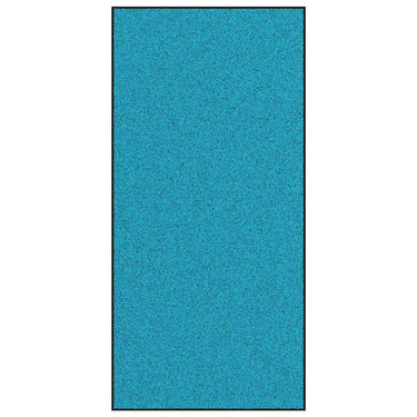 Vidaxl deurmat anders cyaan en zwart 120 x 250 cm polyamide en pvc