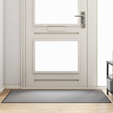Vidaxl deurmat grijs en zwart 90 x 150 cm polypropyleen en vinyl