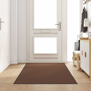 Vidaxl deurmat bruin en zwart 120 x 250 cm polypropyleen en vinyl