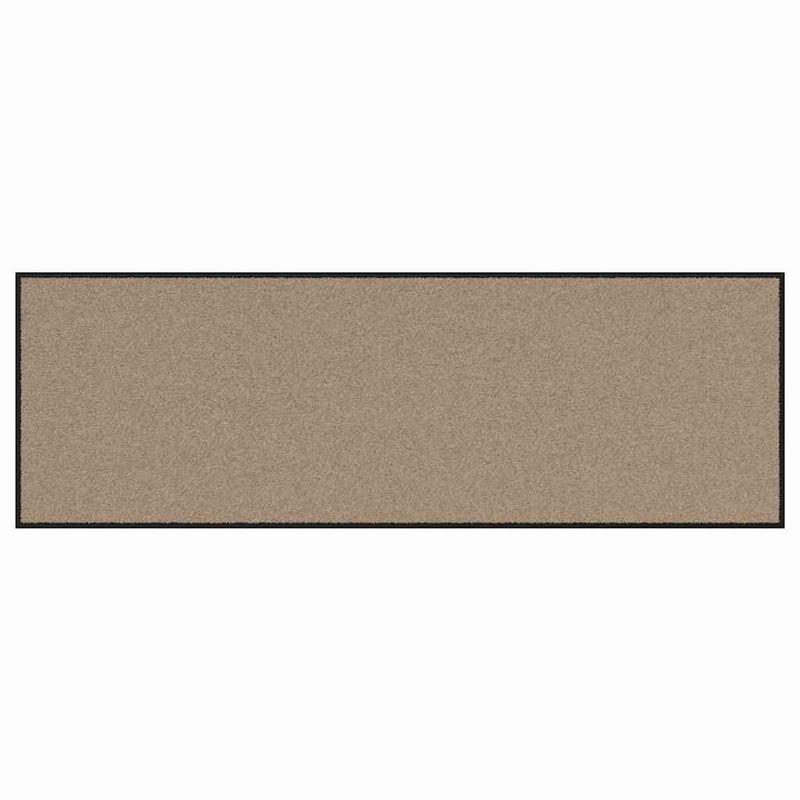 Afbeelding laden in galerijviewer, Vidaxl deurmat beige en zwart 60 x 180 cm polypropyleen en vinyl
