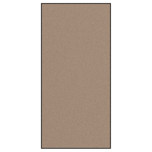 Vidaxl deurmat beige en zwart 120 x 250 cm polypropyleen en vinyl