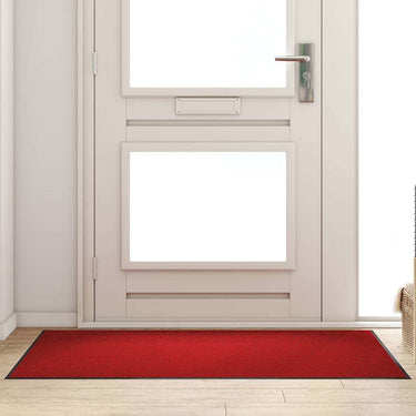 Vidaxl deurmat anders rood en zwart 90 x 150 cm polypropyleen en vinyl
