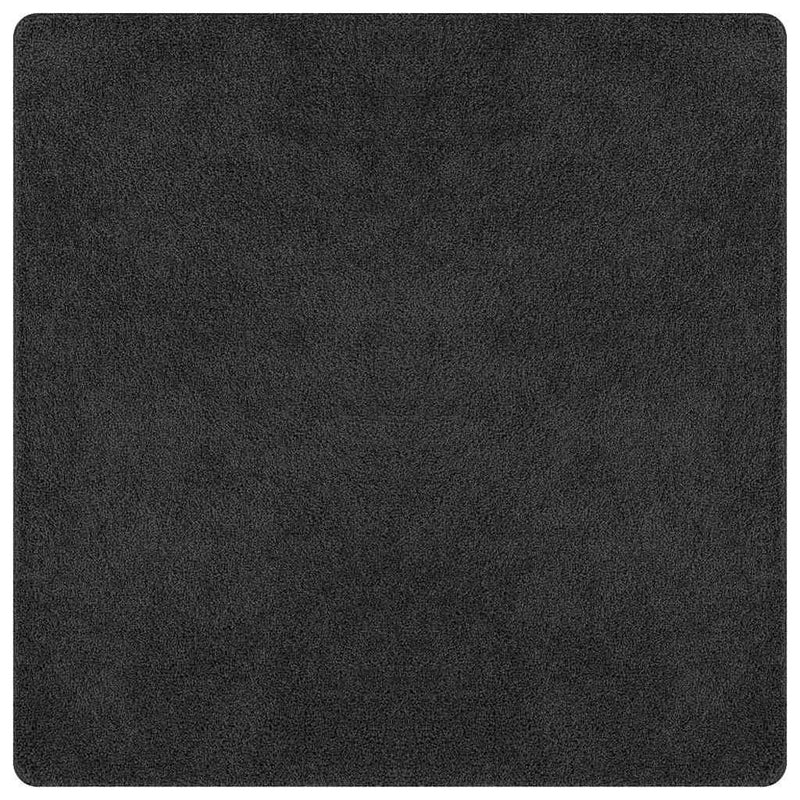 Afbeelding laden in galerijviewer, Vidaxl antislip shaggy tapijt donkergrijs 120 x 120 cm pp
