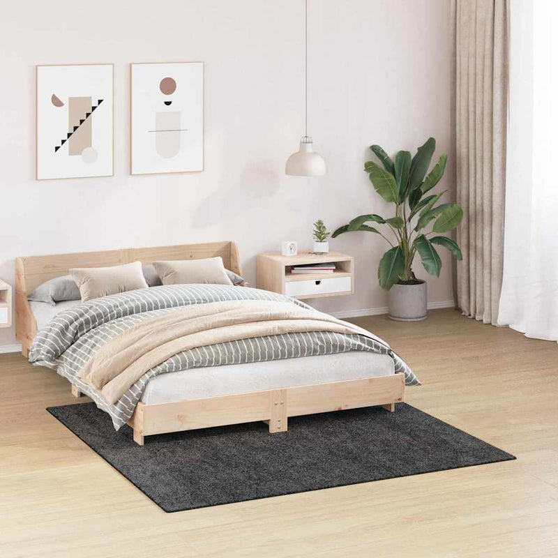 Afbeelding laden in galerijviewer, Vidaxl antislip shaggy tapijt donkergrijs 160 x 160 cm pp
