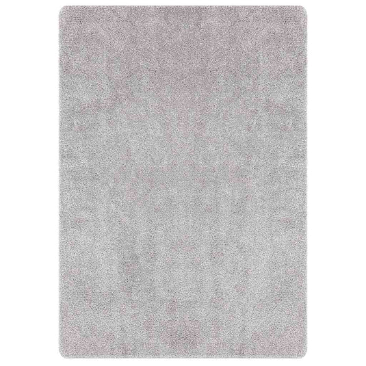 Vidaxl antislip shaggy tapijt grijs 240 x 340 cm pp