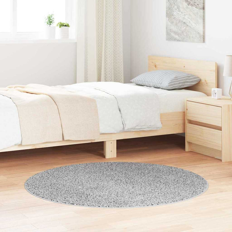 Afbeelding laden in galerijviewer, Vidaxl antislip shaggy tapijt grijs 120 x 120 cm pp
