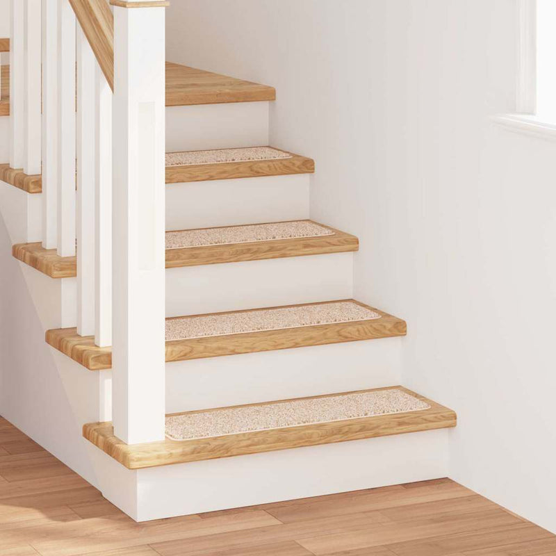 Afbeelding laden in galerijviewer, Vidaxl antislip trapmatten rechthoekig 15 pcs crème 75 x 20 cm pp

