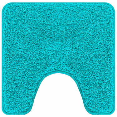 Vidaxl antislip badmat met toilet cut turquoise 50 x 50 cm pp