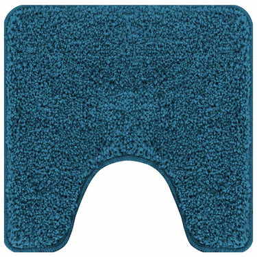 Vidaxl antislip badmat met toilet cut blauw 50 x 50 cm pp