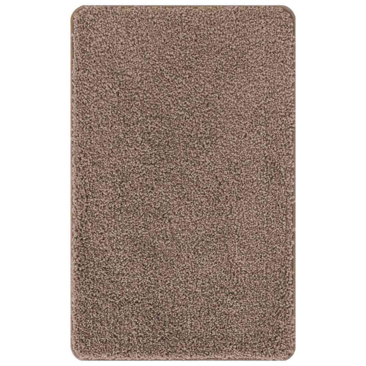 Vidaxl antislip badmat bruin 50 x 80 cm pp