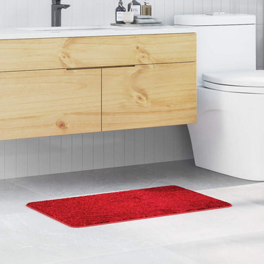 Vidaxl antislip badmat rood 50 x 80 cm pp
