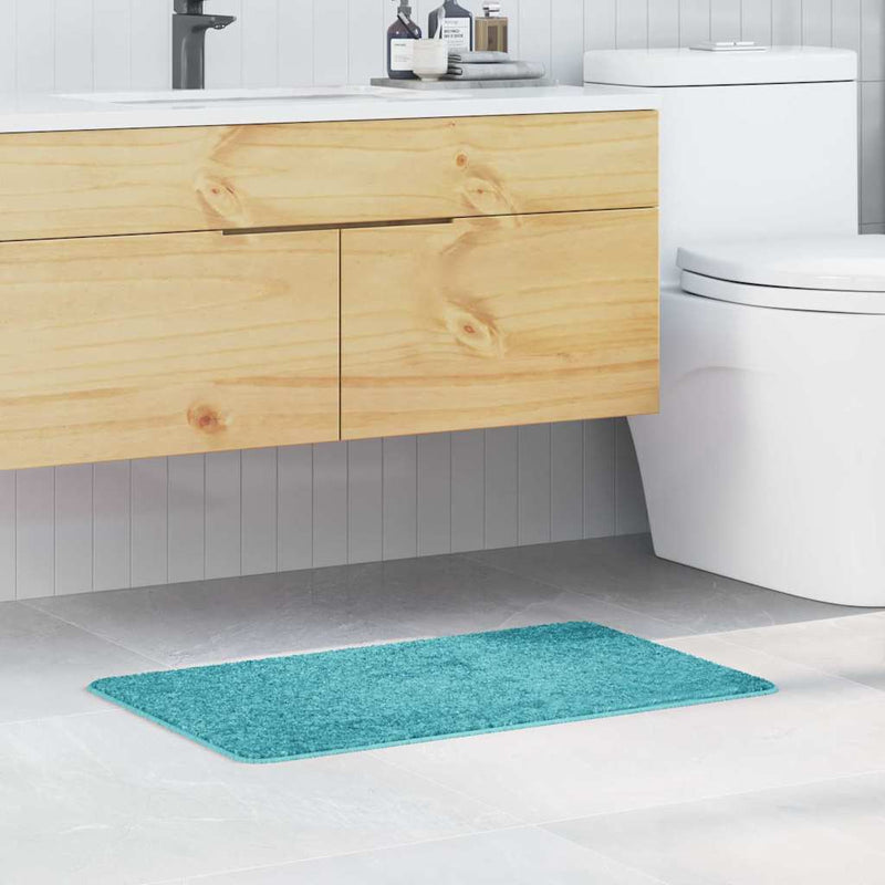 Afbeelding laden in galerijviewer, Vidaxl antislip badmat turquoise 50 x 80 cm pp
