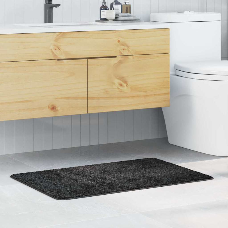 Afbeelding laden in galerijviewer, Vidaxl antislip badmat donkergrijs 60 x 90 cm pp
