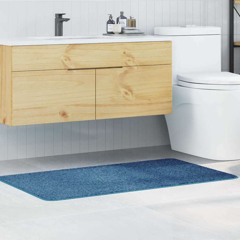 Chargez l'image dans la visionneuse de la galerie, Vidaxl antislip badmat blauw 70 x 120 cm pp
