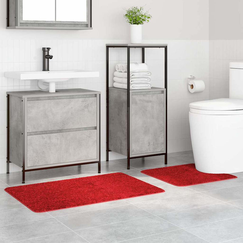 Afbeelding laden in galerijviewer, Vidaxl antislip badmat set 2 pcs rood pp

