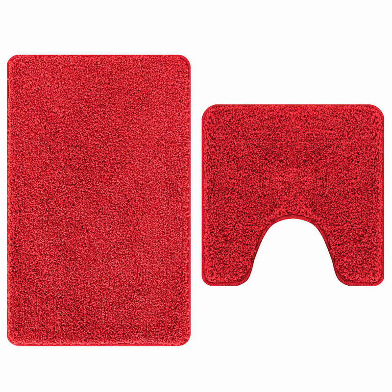Afbeelding laden in galerijviewer, Vidaxl antislip badmat set 2 pcs rood pp
