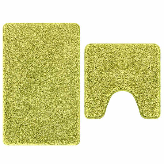 Vidaxl antislip badmat set 2 pcs groen pp