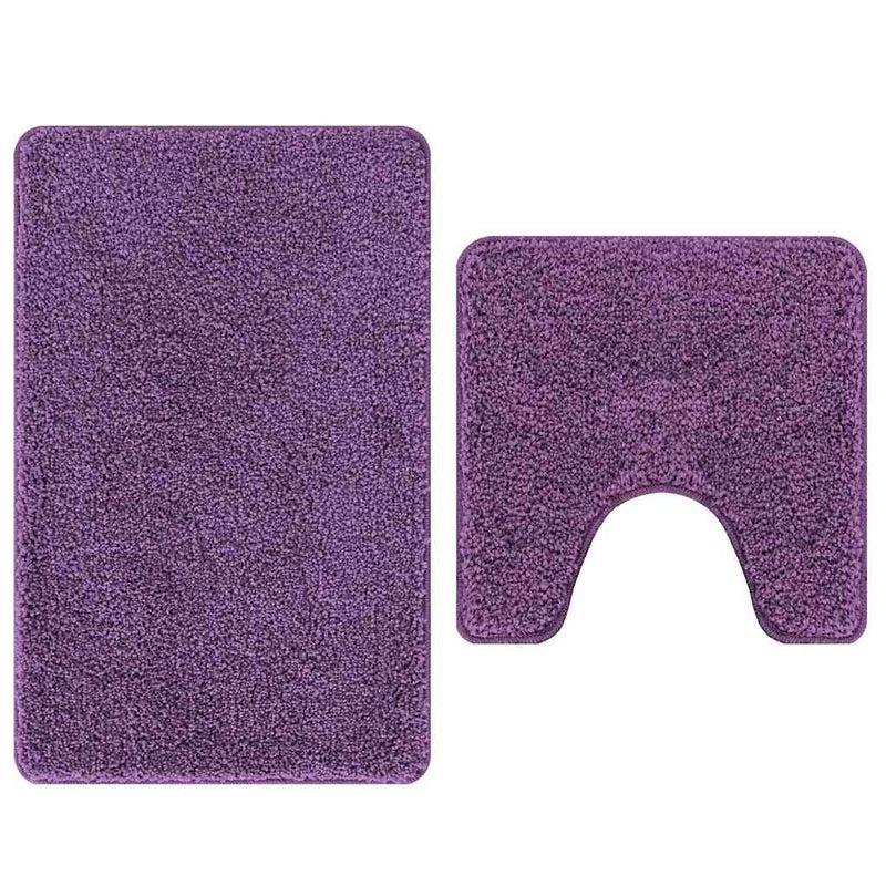 Chargez l'image dans la visionneuse de la galerie, Vidaxl antislip badmat set 2 pcs paars pp
